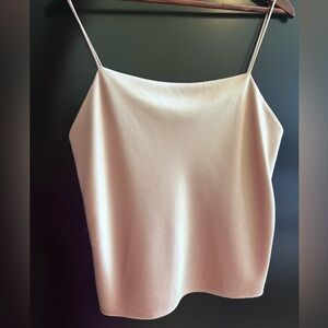 Alice + Olivia Draped Satin Tank Top